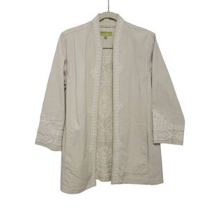Boho Lagenlook Coastal Grandma Lightweight Jacket by Sigrid Olsen